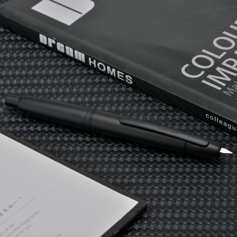 Picture of Jinhao 10 Series Retractable Fountain Pens Matte Black Metal