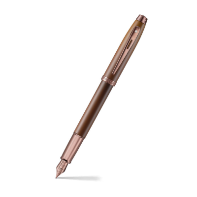 Picture of Sheaffer® 100 Coffee Edition Matt Brown Fountain Pen with Regal Brown PVD Trims
