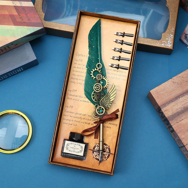 Picture of Harry Potter Inspired Quill Feather Pen Set