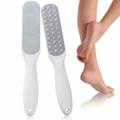 Picture of Foot Dead Skin Removal File Stainless Steel Dual Sides Feet Scrubber Rasp Callus Remover Pedicure Tools (Multicolor)