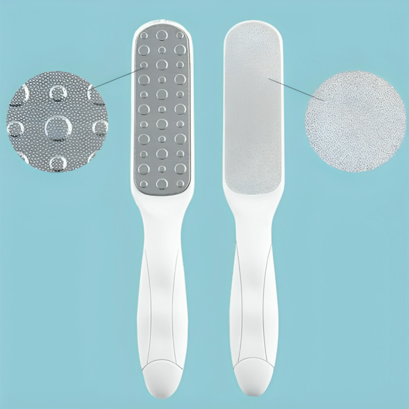 Picture of Foot Dead Skin Removal File Stainless Steel Dual Sides Feet Scrubber Rasp Callus Remover Pedicure Tools (Multicolor)