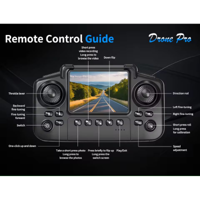 Picture of New E77 Air Dual Camera Drone Screen Control FPV Wide-angle Shooting Mini Drone Intelligent Obstacle Avoidance RC Kids Toy