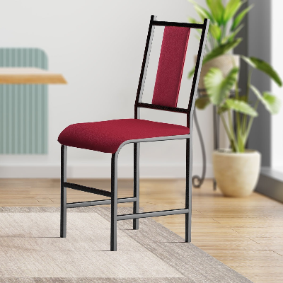 Picture of Regal Scarlet Metal Dining Chair Maroon