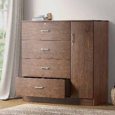 Picture of Regal Harper Laminated Board Wardrobe Antique