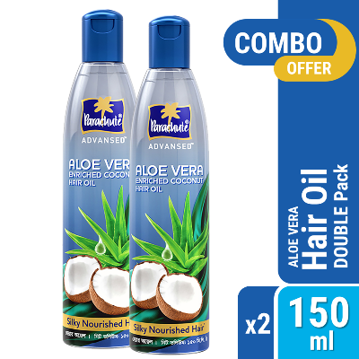 Picture of Parachute Hair Oil Advansed Aloe Vera Enriched Coconut 150ml Pack of 2 (150ml x 2)