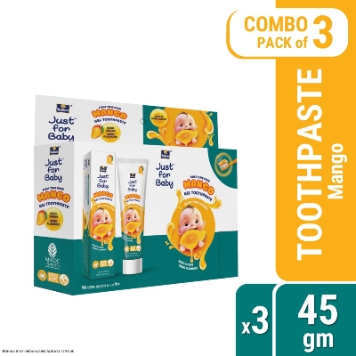 Picture of Parachute Just for Baby - Baby Gel Toothpaste 45g (Mango) - Pack of 3