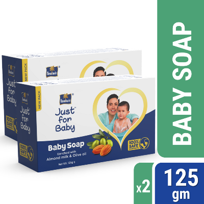 Picture of Parachute Just for Baby - Baby Soap 125g Pack of 2 Combo (125g x 2)