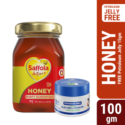Picture of Saffola Honey 100gm (15ml Petroleum Jelly Free)
