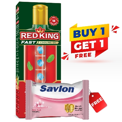 Picture of Soap Free: Red King Men's Cooling Oil 100ml (25 gm Soap Free)