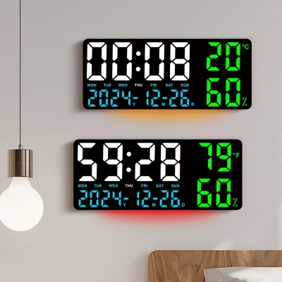 Picture of 14" Digital LED Wall Clock with Night Light Alarm Table Clock