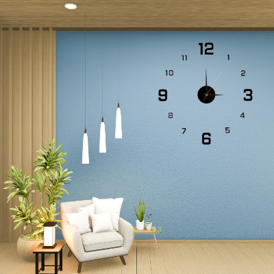Picture of DIY Wall Clock Modern Creative 3D Mirror Wall Clock Large Mute Wall Stickers for Living Room Bedroom Home Decorations by Doob Cart