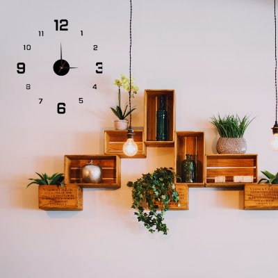 Picture of DIY Wall Clock Modern Creative 3D Mirror Wall Clock Large Mute Wall Stickers for Living Room Bedroom Home Decorations by Doob Cart