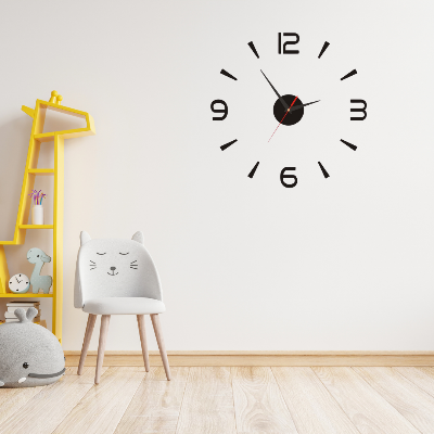 Picture of Luxury Decor 3D DIY Wall Clock,Round Stylish Modern Wall Clock,Battery Operated Non-Ticking Hanging Clocks,for Office,Dining Room,Class Room  30 cm by Doob Cart