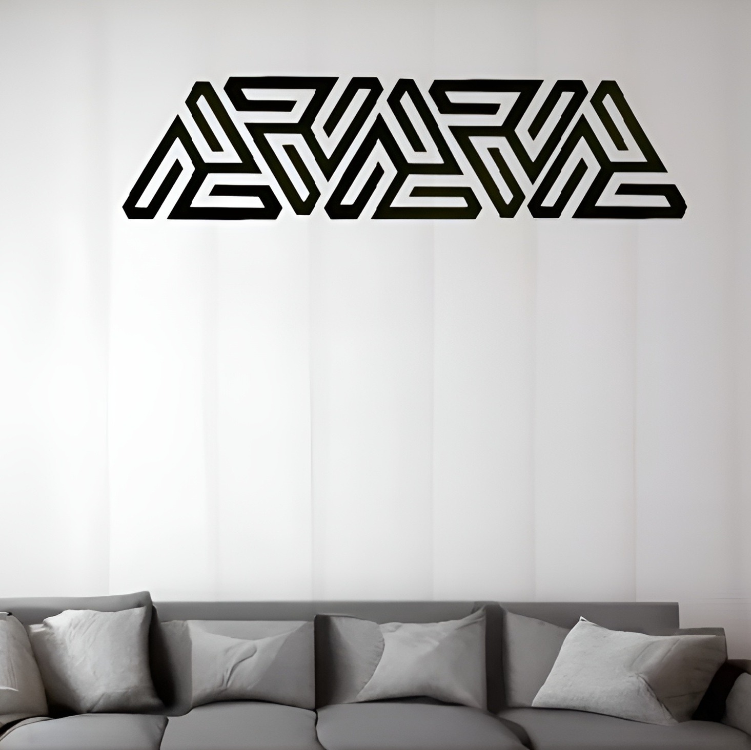 Picture of 10 Pcs  14cm Luxury Décor Cut Abstract Triangle Wall Décor Triangle For Home Decorations - Wall Decoration Wall Décor - Interior Design - Wall sticker by Doob Cart Black