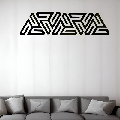 Picture of 10 Pcs  14cm Luxury Décor Cut Abstract Triangle Wall Décor Triangle For Home Decorations - Wall Decoration Wall Décor - Interior Design - Wall sticker by Doob Cart Black