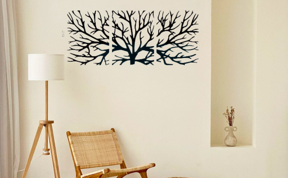 Picture of Luxury Decor Tree of Life Wall Decor 10 Laser Cut  wall hanging   Wall Art for Home and Wall Decor by Doob Cart Black