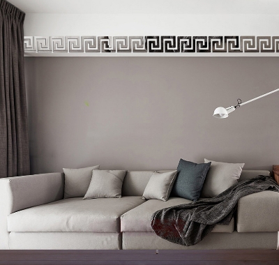 Picture of 10pcs 10x10CM  3D Mirror  Acrylic Sticker Modern Wall Decoration House Living Room Background Wall Stickers Decors interior design by Doob Cart