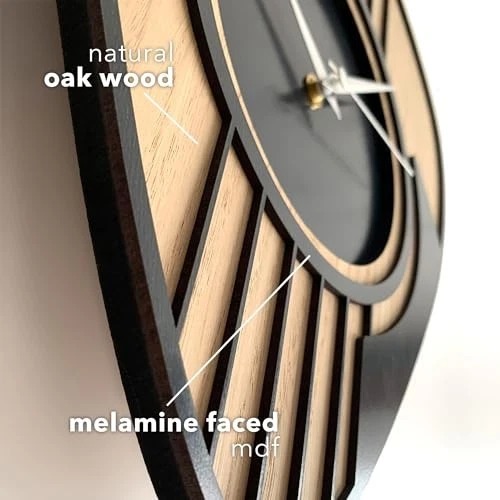 Picture of Wooden Guitar Clock, Musician Gift, Clock for Men, Guitar Gift, Man Cave Multicolor