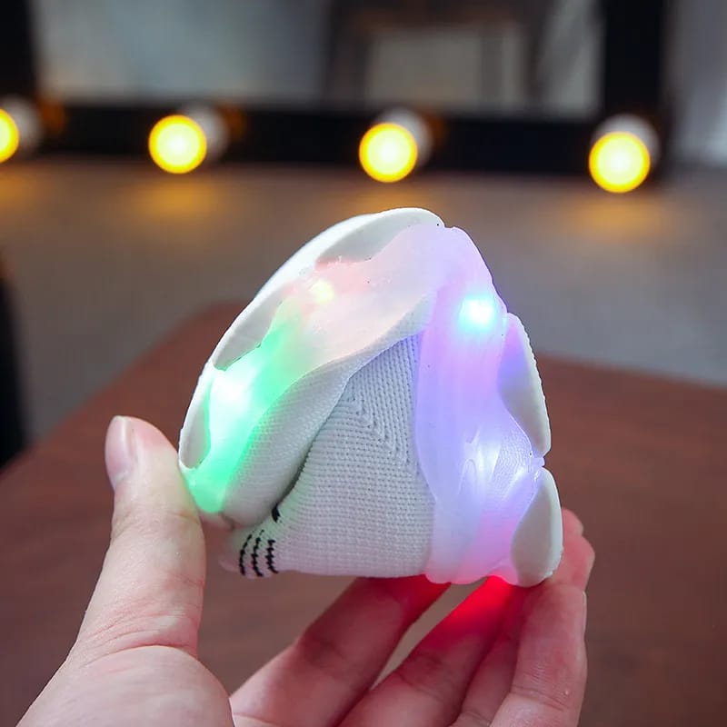 Picture of Kids Sneakers Children Baby Girls Boys Letter Mesh Led Luminous Socks Sport Run Sneakers Shoes Sapato Infantil Light Up Shoes