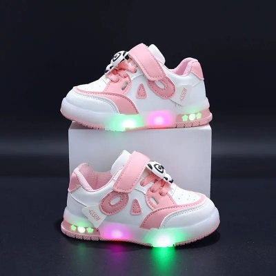 Picture of spring LED Lighted Children Shoes Breathable Kids Shoes for Boys Girl Glow Baby Shoes Sports Kids Casual Sneakers
