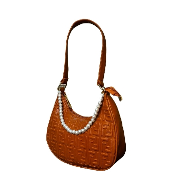 Picture of Shoulder Bag New Women's subaxillary Bag Niche Design Advance Half Moon Pu leather Handbag