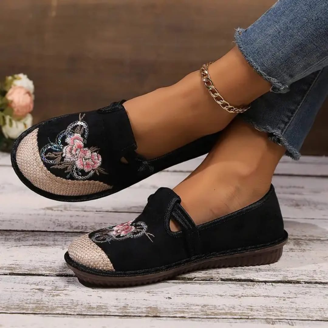Picture of Fashion New Flat Non-slip Women's Shoes Casual Sports All Match Flying Woven Comfortable And Cool In Summer - Peda