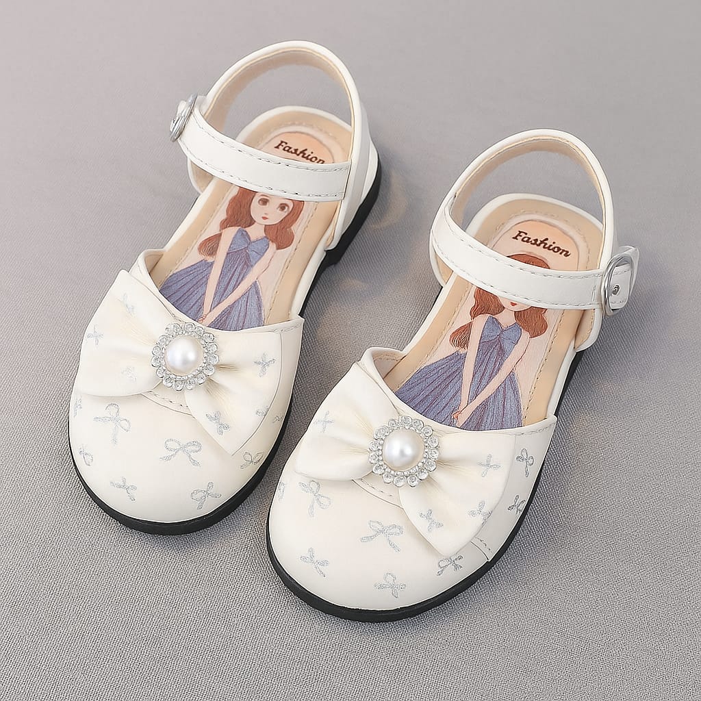 Picture of Kids princess sandals  summer new baby ISA girls fashion bow soft soled anti slip beach shoes