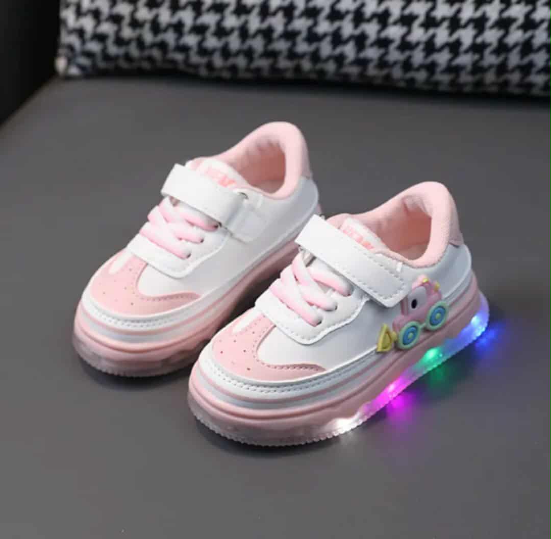 Picture of LED Shoes for Children 0-3 Yrs Childhood Baby Boy Flat Shoes Luminous Sole Children Sneaker New Toddler Girls  and boys Shoes