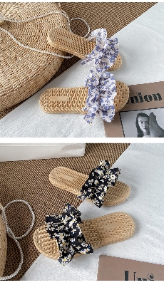 Picture of Women Summer Sandals and Slippers Outer Wear Sandals New Fashion All-match Floral Slippers Leisure Vacation Beach Fairy Sandals