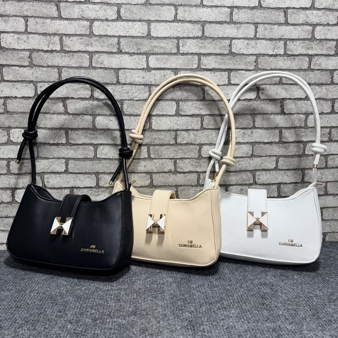 Picture of Casual Retro Single Shoulder Bags Cosmetic Bags PU Storage Bags Girls Handbags Makeup Lipstick Bags Rivet Star Purse Wallets Y2k Style Handbags Women Shoulder Bags