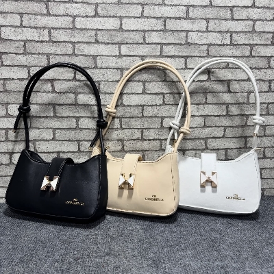 Picture of Casual Retro Single Shoulder Bags Cosmetic Bags PU Storage Bags Girls Handbags Makeup Lipstick Bags Rivet Star Purse Wallets Y2k Style Handbags Women Shoulder Bags