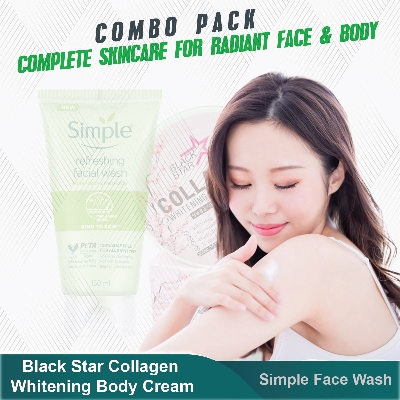 Picture of Simple X Black Star Combo [Facewash & Body Cream]