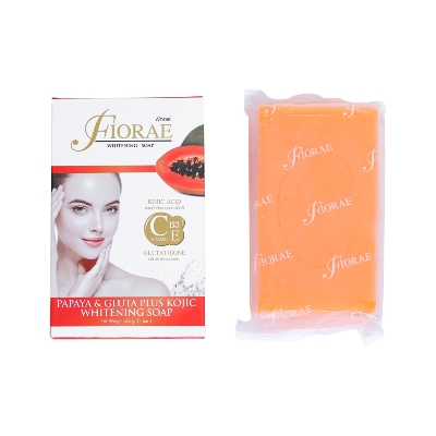 Picture of FIORAE PAPAYA GLUTA PLUS KOJIC WHITENING SOAP 165g. 1pcs