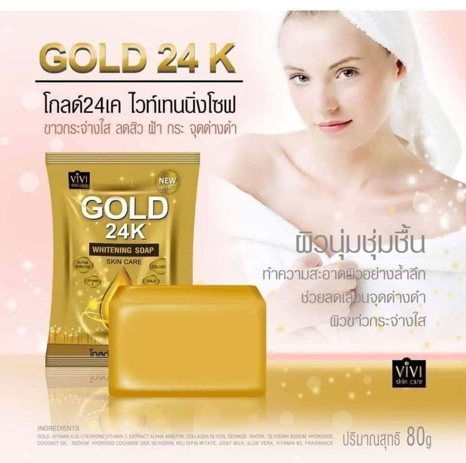 Picture of Vivi Skin Care Gold Soap 24K 80 Gm Single Piece