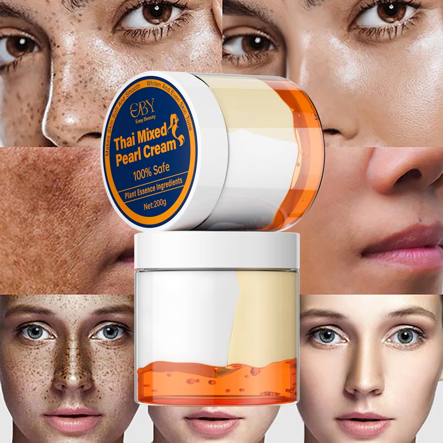 Picture of Thai Mixed Pearl Cream Fast Lightening Whitening Face Beauty Day and Night Creams