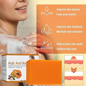 Picture of Elaimei Papaya Kojic Acid Soap For Rejuvenating, Exfoliating, and Nourishing Dark Spot Areas 100G 1pcs