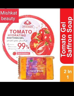 Picture of Saffron Soap & Tomatto Soothing Gel 2 in 1 Exclusive Combo