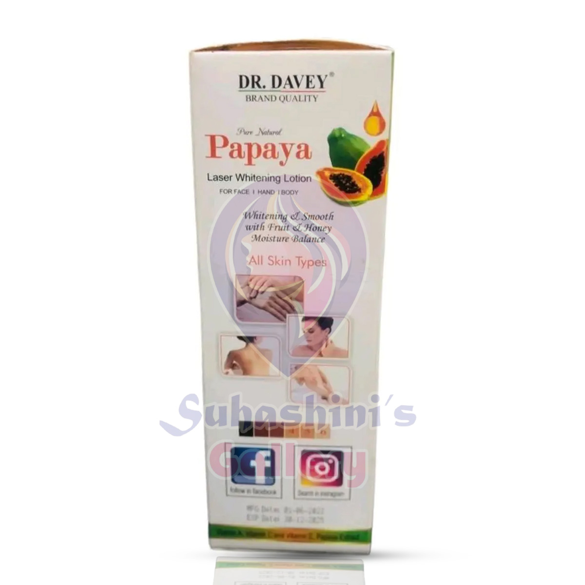 Picture of Dr Davey Papaya Body Lotion 350ml SPF 60 PA +++