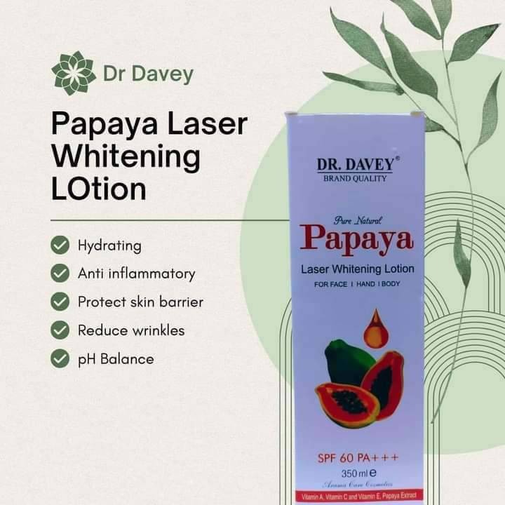 Picture of Dr. Davey Pure Natural Papaya Body Laser Whitening Lotion – 350ml,,1pcs