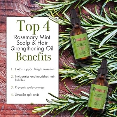 Picture of MIELLE Rosemary Mint Scalp & Hair Strengthening Oil- 59ml