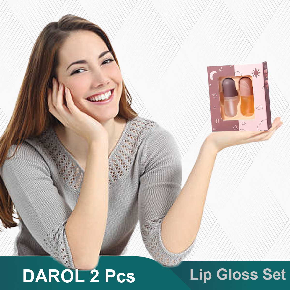 Picture of Darol 2 Pcs Lip Gloss Set | Lip Oil | Lip Care | Lip Therapy..2pcs