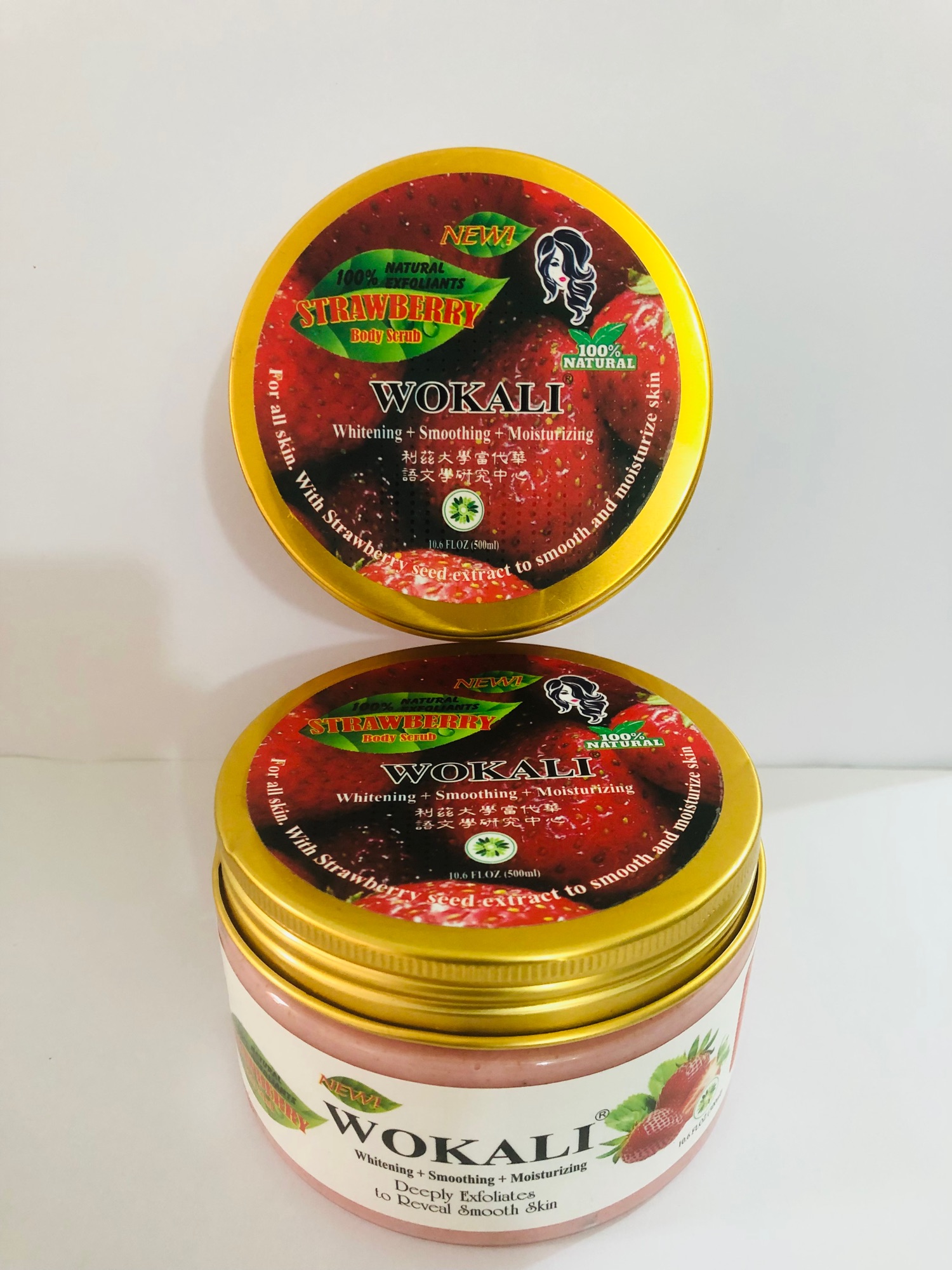 Picture of Wokali Strawberry Body Scrub 300ml,1pcs