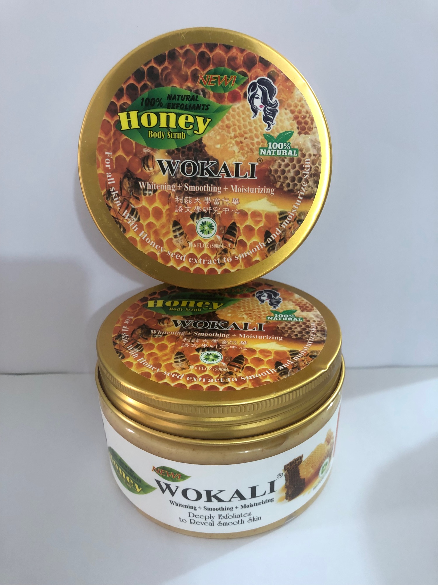 Picture of Wokali Honey Body Scrub 300ml 1 Piece Personal Care Product