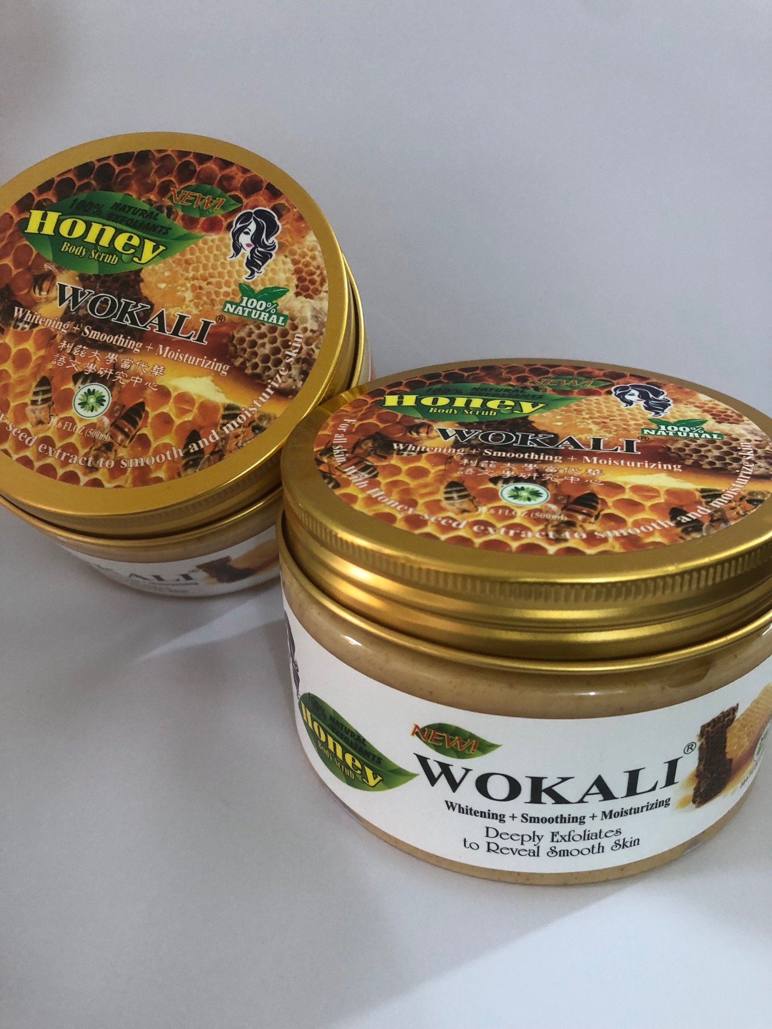 Picture of Wokali Honey Body Scrub 300ml 1 Piece Personal Care Product