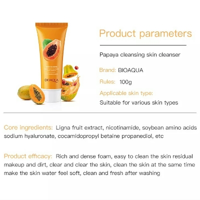 Picture of Bioaqua Papaya Face Wash For Daily Use..1pcs