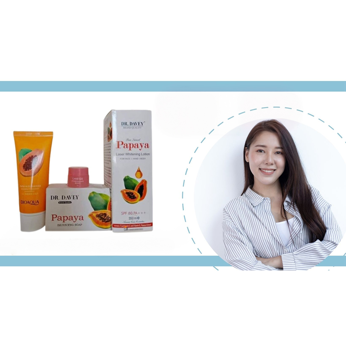 Picture of Special Dr.Davy Papaya Combo Pack WIth Face Wash, Lotion, Lip Therapy & Soap For Beauties