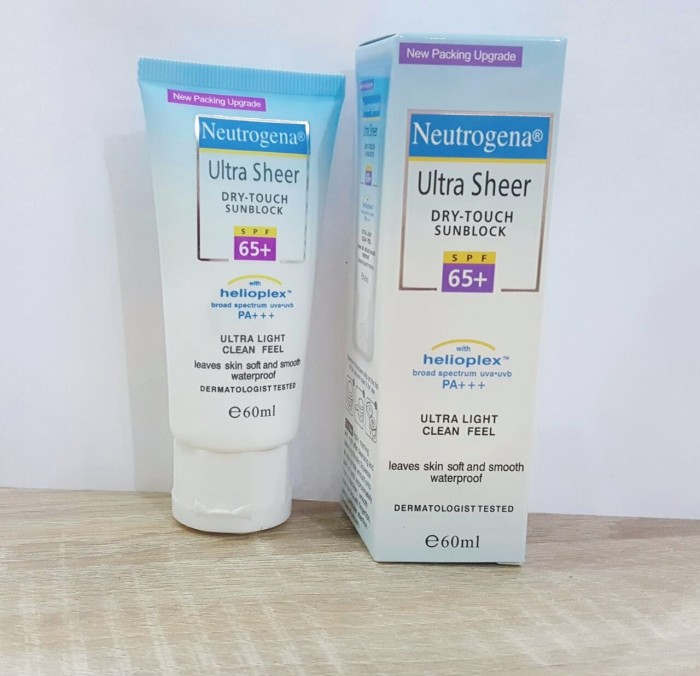 Picture of Neutrogena Ultra Sheer Dry-Touch Sunblock SPF 65+ | Sunscreen Cream 1 pcs