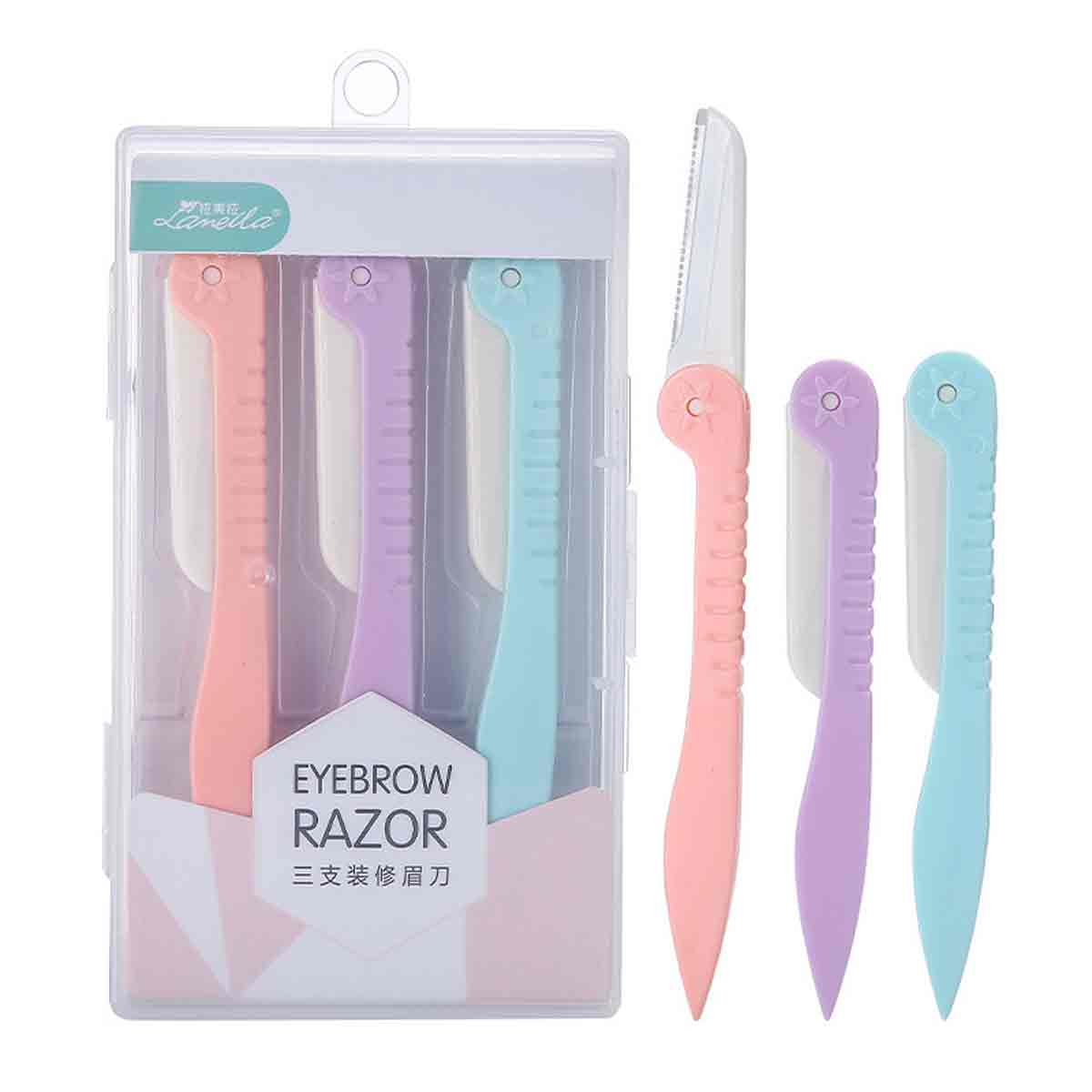 Picture of LMLTOP Premium Eyebrow And Facial Razor (3pcs set) 1 packet