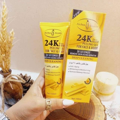 Picture of Aichun beauty 24k pure gold peeling gel for face & body 100 ML,1pcs