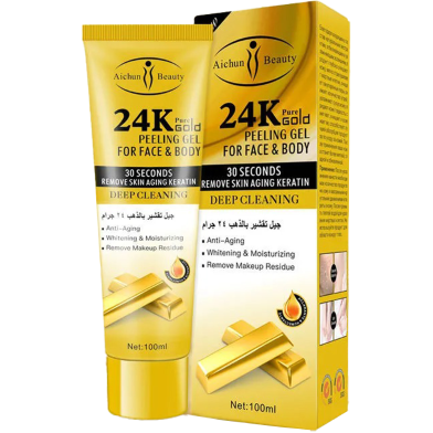 Picture of Aichun beauty 24k pure gold peeling gel for face & body 100 ML,1pcs
